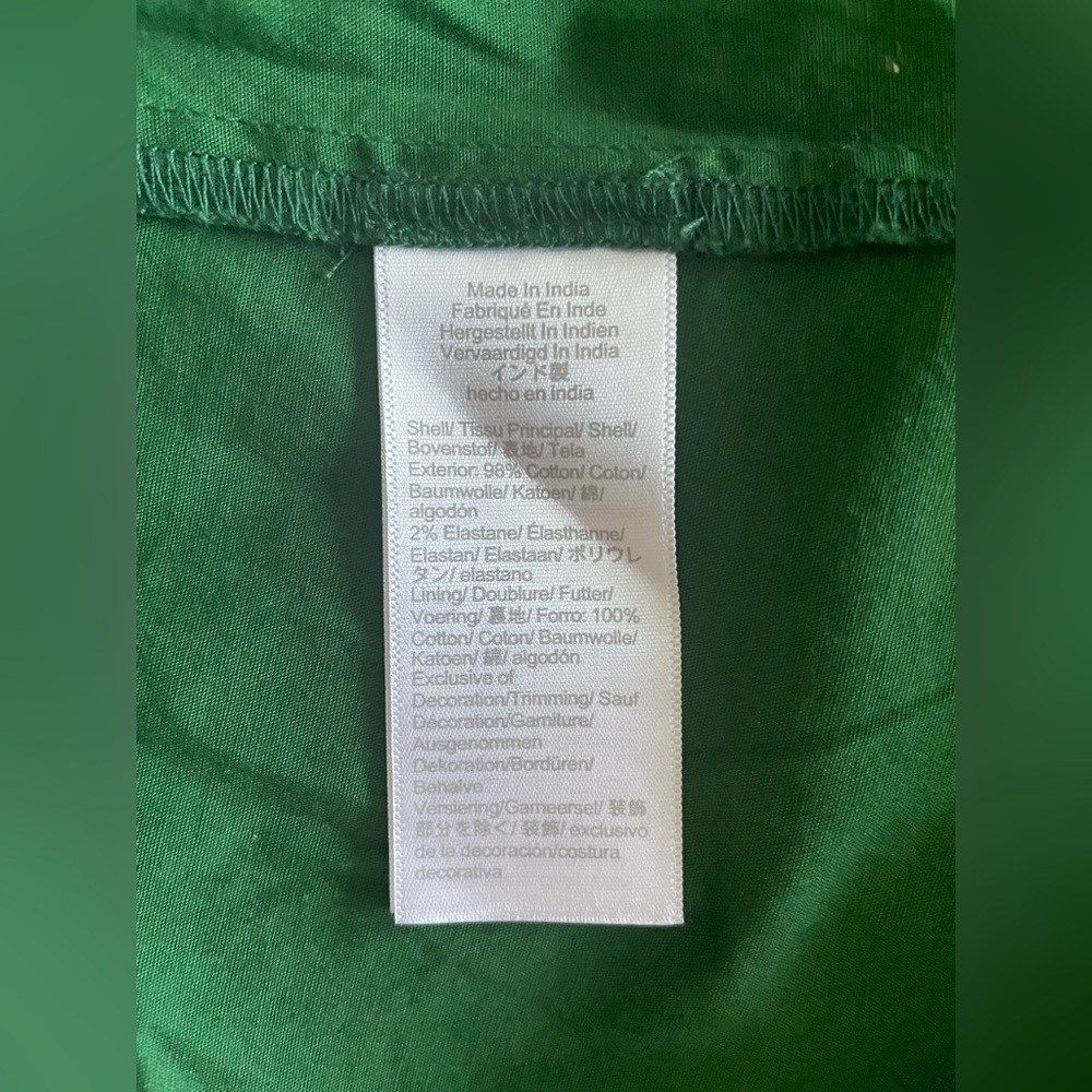 New J.Crew Scallop-trim button-front midi dress Size 6 - Picture 10 of 12